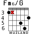 Fm6/G para guitarra - versión 4