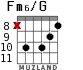 Fm6/G para guitarra - versión 5