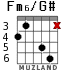 Fm6/G# para guitarra - versión 2