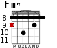 Fm7 para guitarra - versión 5