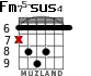 Fm75-sus4 para guitarra - versión 6