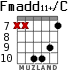 Fmadd11+/C para guitarra - versión 4