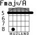 Fmaj9/A para guitarra - versión 6