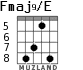 Fmaj9/E para guitarra - versión 7