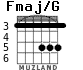 Fmaj/G para guitarra - versión 2