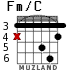 Fm/C para guitarra - versión 2