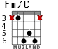 Fm/C para guitarra - versión 3