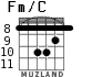Fm/C para guitarra - versión 6
