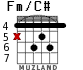 Fm/C# para guitarra - versión 2