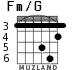 Fm/G para guitarra - versión 2