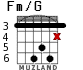 Fm/G para guitarra - versión 3