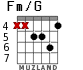 Fm/G para guitarra - versión 4