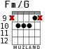 Fm/G para guitarra - versión 5