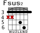Fsus2 para guitarra - versión 3