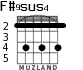 F#9sus4 para guitarra - versión 2