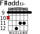 F#add13- para guitarra - versión 5