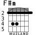 F#m para guitarra