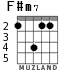 F#m7 para guitarra - versión 5