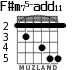 F#m75-add11 para guitarra - versión 7