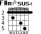 F#m75-sus4 para guitarra - versión 6
