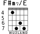 F#m7/E para guitarra - versión 7