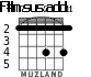 F#m7sus2add11 para guitarra