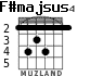 F#majsus4 para guitarra - versión 2