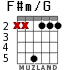 F#m/G para guitarra - versión 2