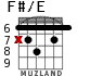 F#/E para guitarra - versión 5
