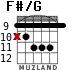 F#/G para guitarra - versión 2