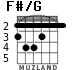 F#/G para guitarra - versión 3