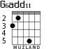 G6add11 para guitarra - versión 3