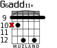 G6add11+ para guitarra - versión 9