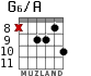 G6/A para guitarra - versión 9