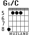 G6/C para guitarra - versión 4