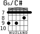 G6/C# para guitarra - versión 7