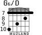 G6/D para guitarra - versión 4