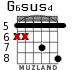 G6sus4 para guitarra - versión 5