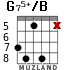 G75+/B para guitarra - versión 5