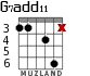 G7add11 para guitarra - versión 4