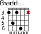 G7add11+ para guitarra - versión 5