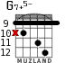 G7+5- para guitarra - versión 5