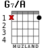 G7/A para guitarra