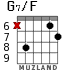G7/F para guitarra - versión 3