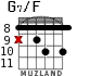 G7/F para guitarra - versión 7