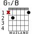 G7/B para guitarra