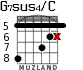 G7sus4/C para guitarra - versión 4