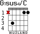 G7sus4/C para guitarra - versión 1
