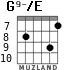 G9-/E para guitarra - versión 2