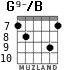 G9-/B para guitarra - versión 3